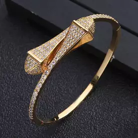 1 piece Classic Brass Gold Plated Full Zirconium Personalized Bracelet S3882704