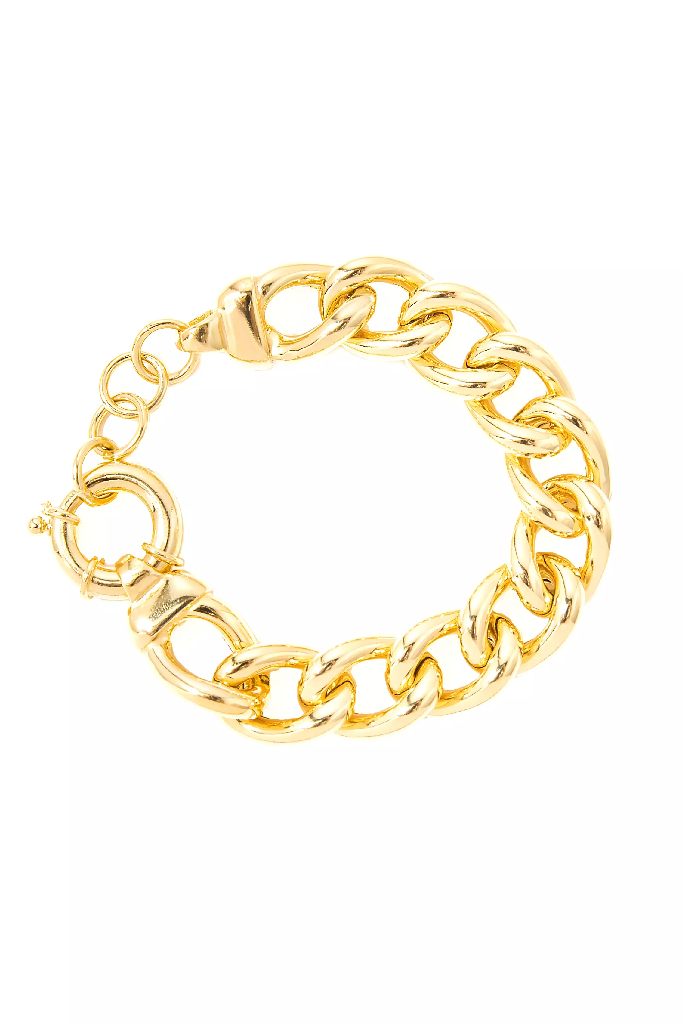 925 Gold Large Grumetta Bracelet