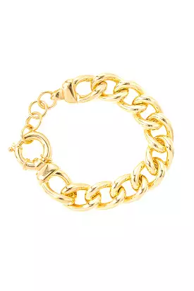 925 Gold Large Grumetta Bracelet