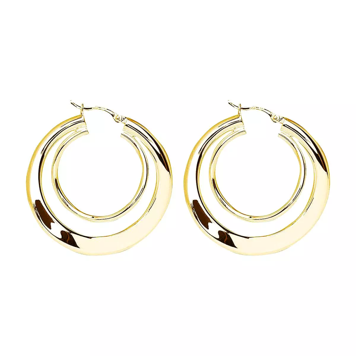 A Najo Earring Strudel Yellow Gold Hoop