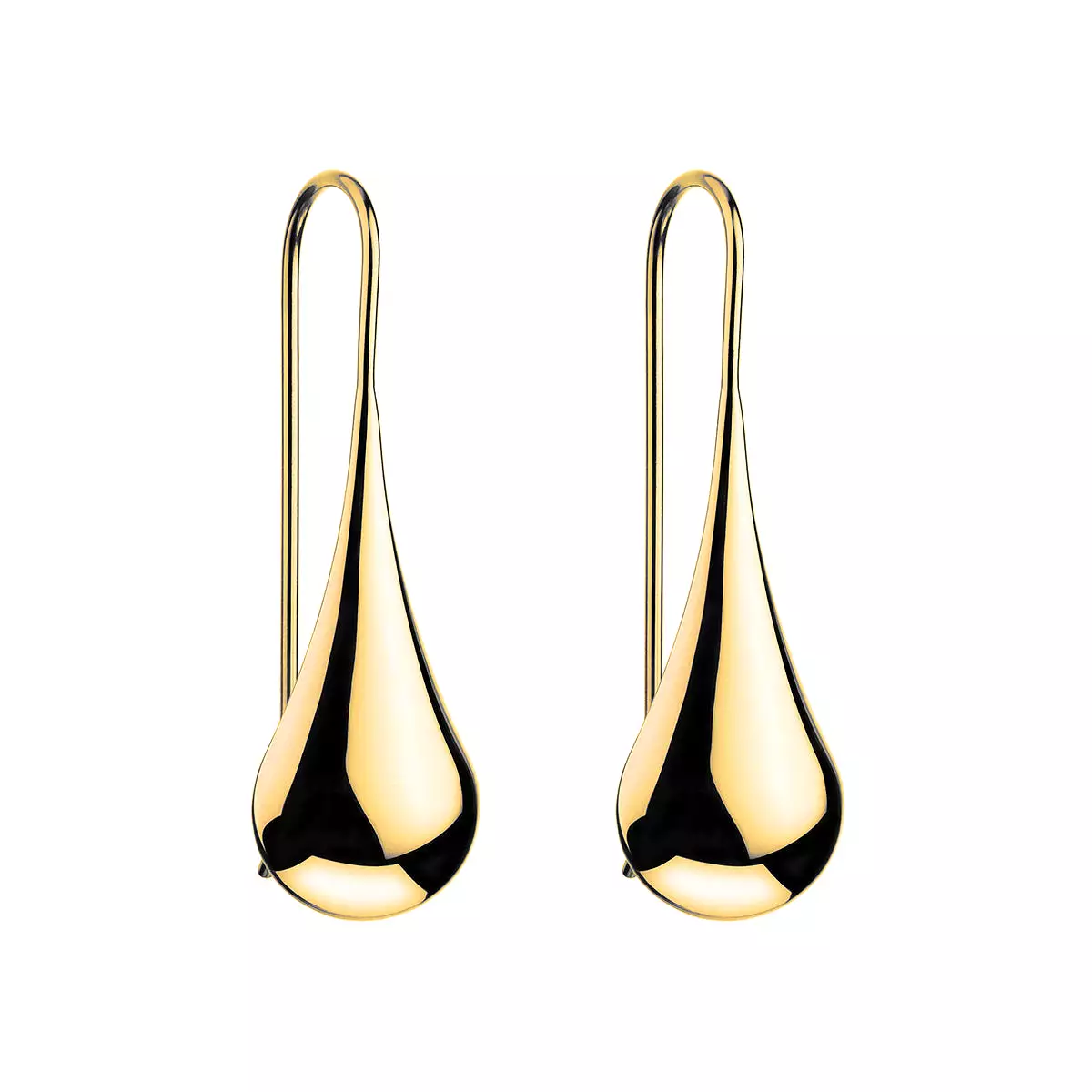 A Najo Weeping Woman Yellow Gold Earrings