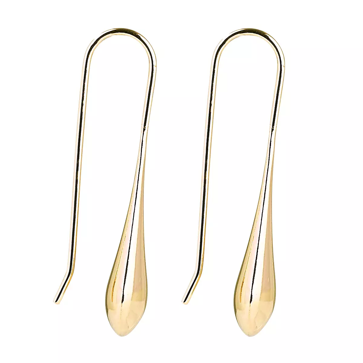 A Najo Weeping Woman Yellow Gold Earrings