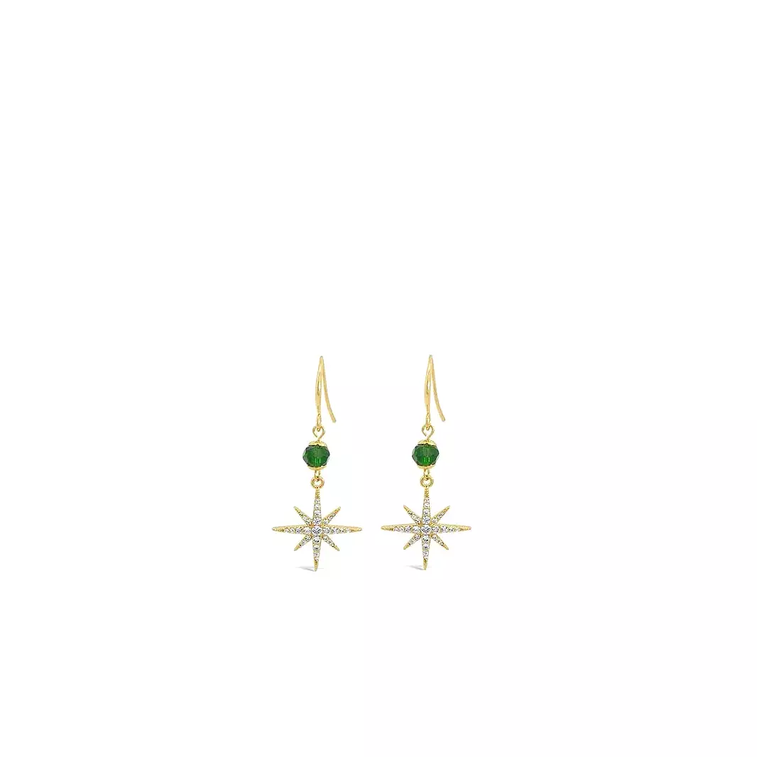 Absolute North Star Drop Earrings E2217EM