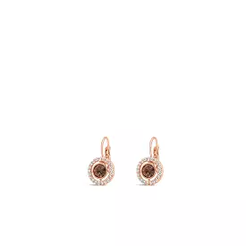 ABSOLUTE ROSE/BROWN DROP EARRING E2156BR