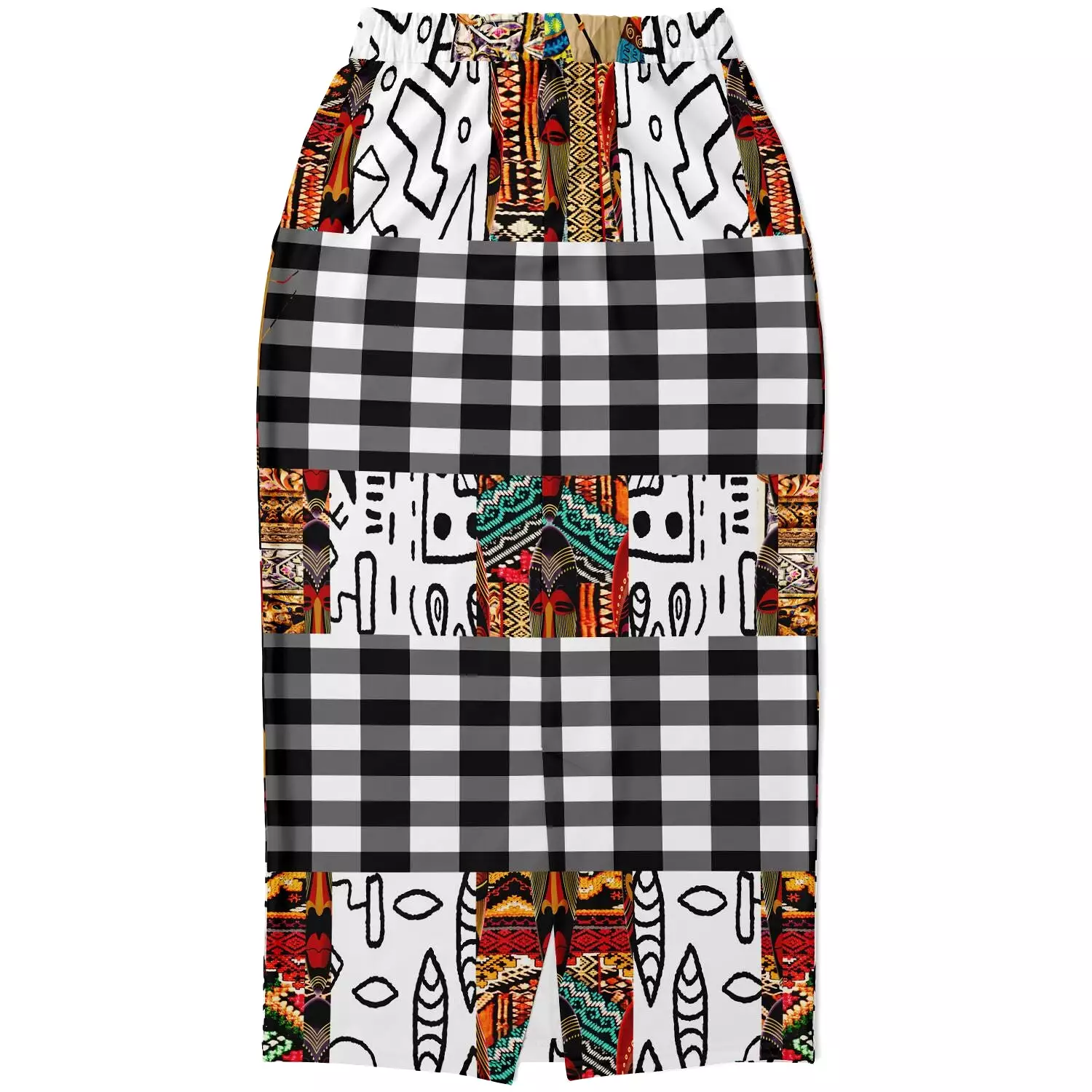 Africa Bombastic Eco-Poly Long Pocket Skirt