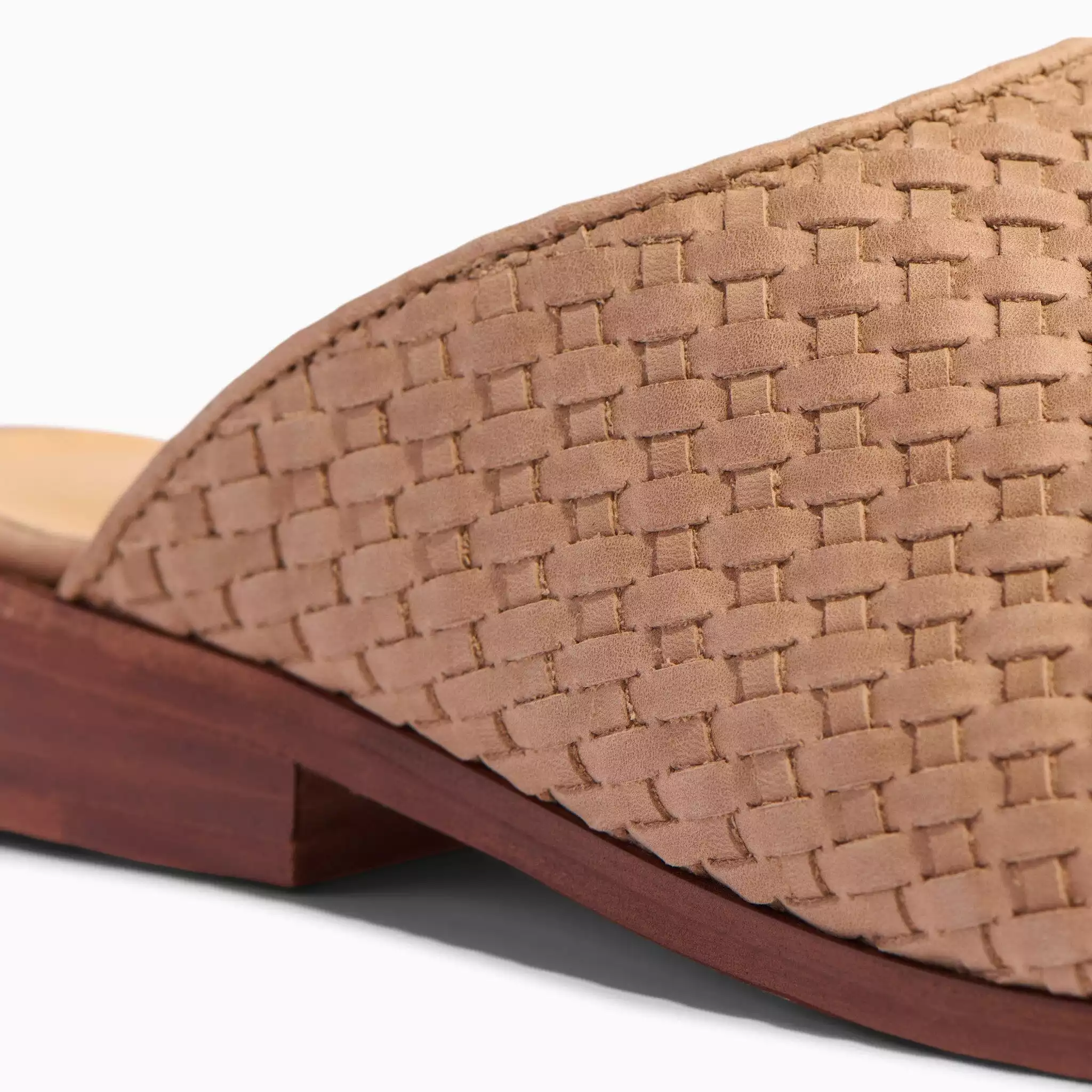 Ama Woven Mule Woven Almond