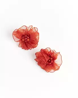 Anette Earrings in Red