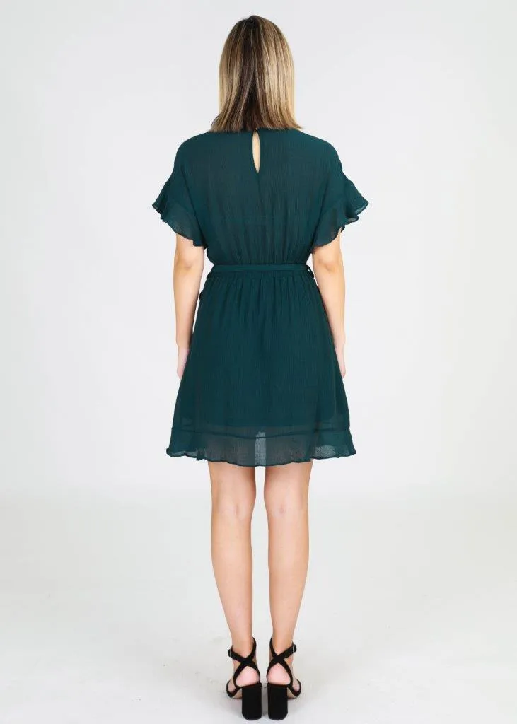 Avril Wrap Dress - Teal