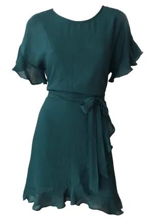 Avril Wrap Dress - Teal