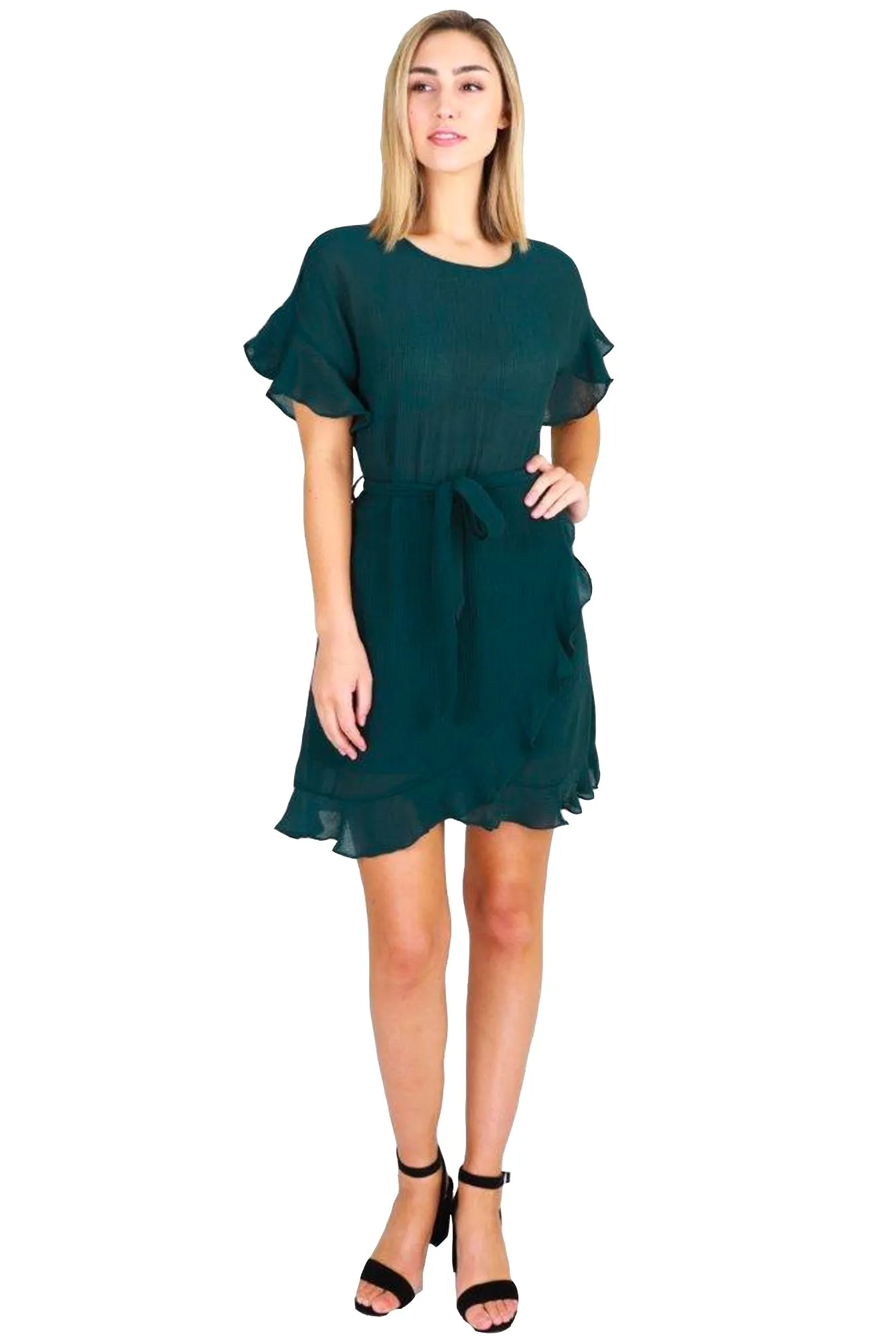 Avril Wrap Dress - Teal