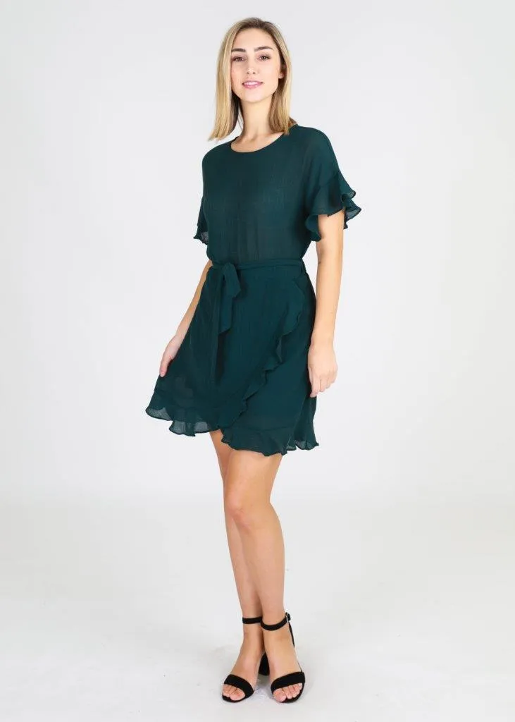 Avril Wrap Dress - Teal