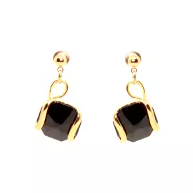 BLACK SMALL EARRINGS