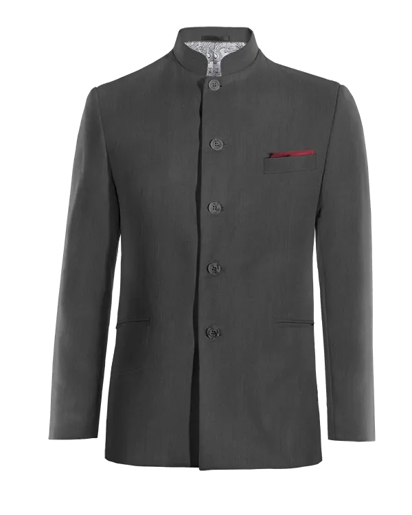  Blazer mao gris de entretiempo y pañuelo