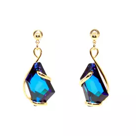 BLUE-ART SHORT EARRINGS