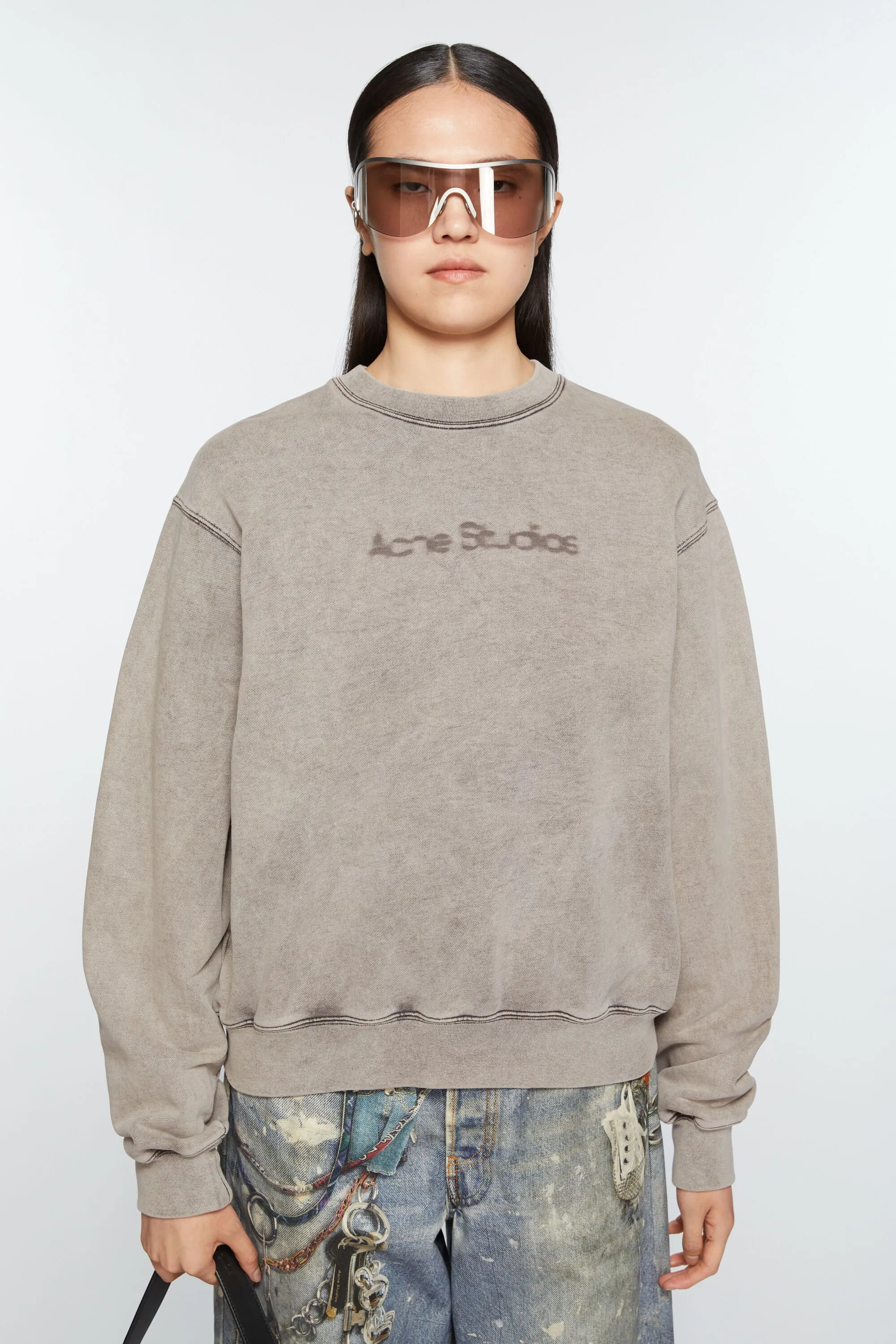 Blurred logo sweater