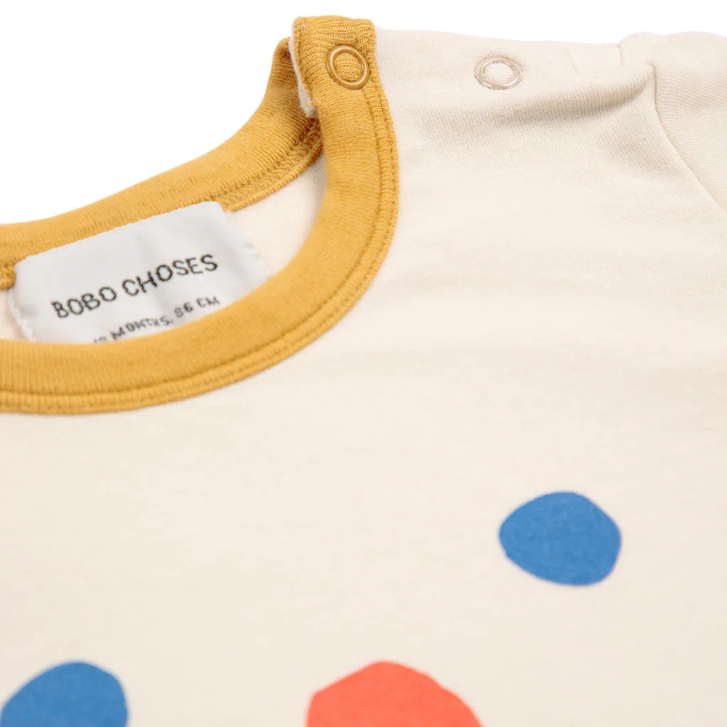 Bobo Choses Baby Funny Face T-shirt Cream