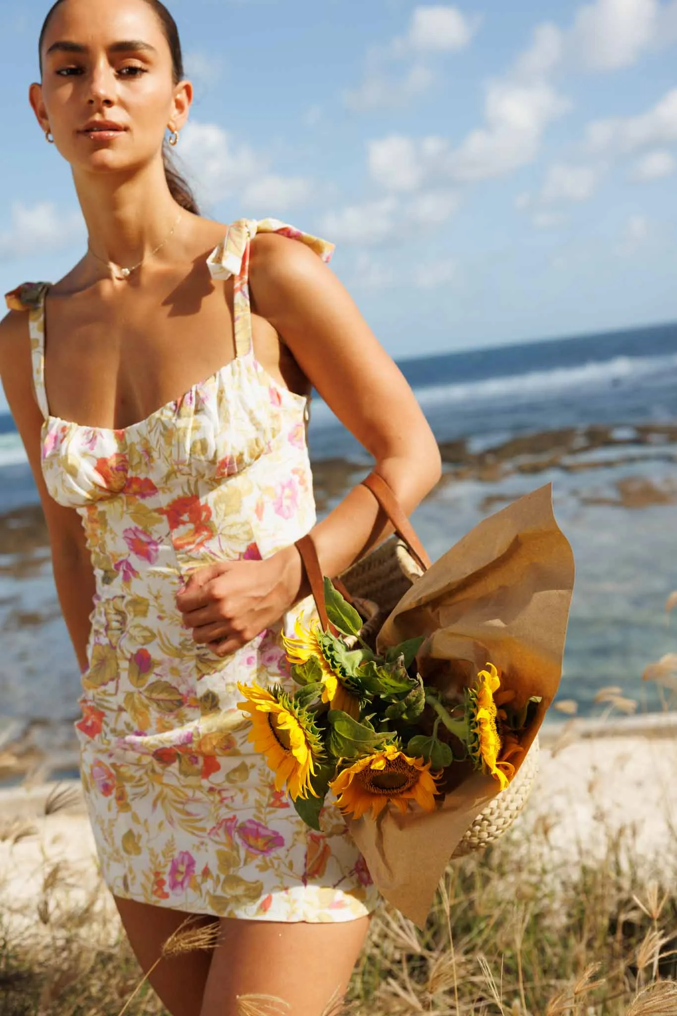 BOTANICA FLORAL MINI DRESS