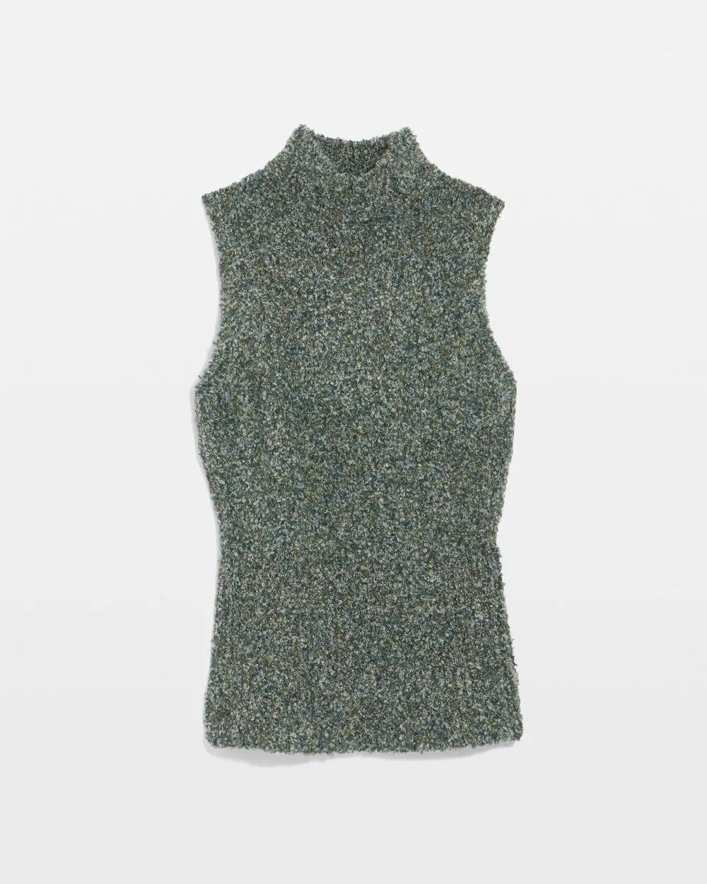 Boucle Turtleneck Sweater Tank