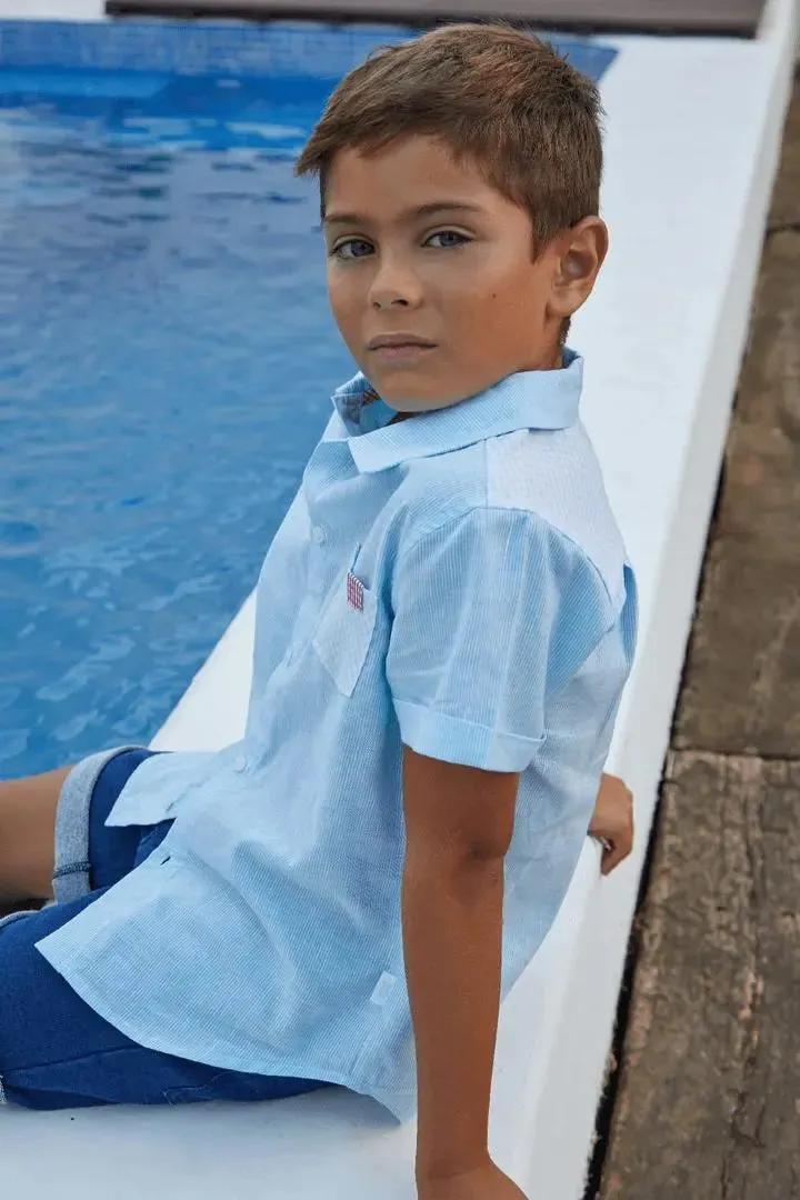 Boy Annie Shirt-Aquamarine