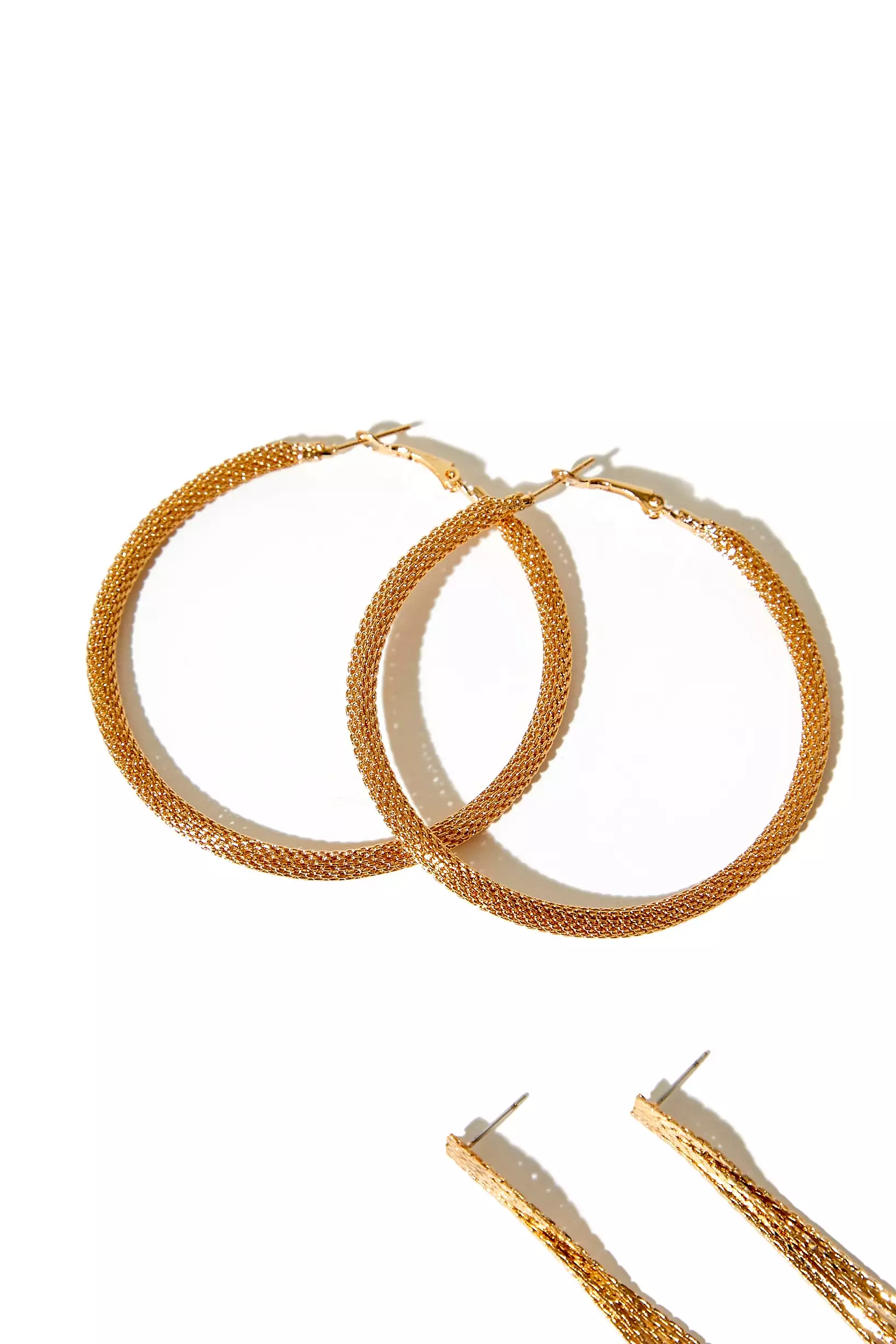 Braided Hoop Earring Set