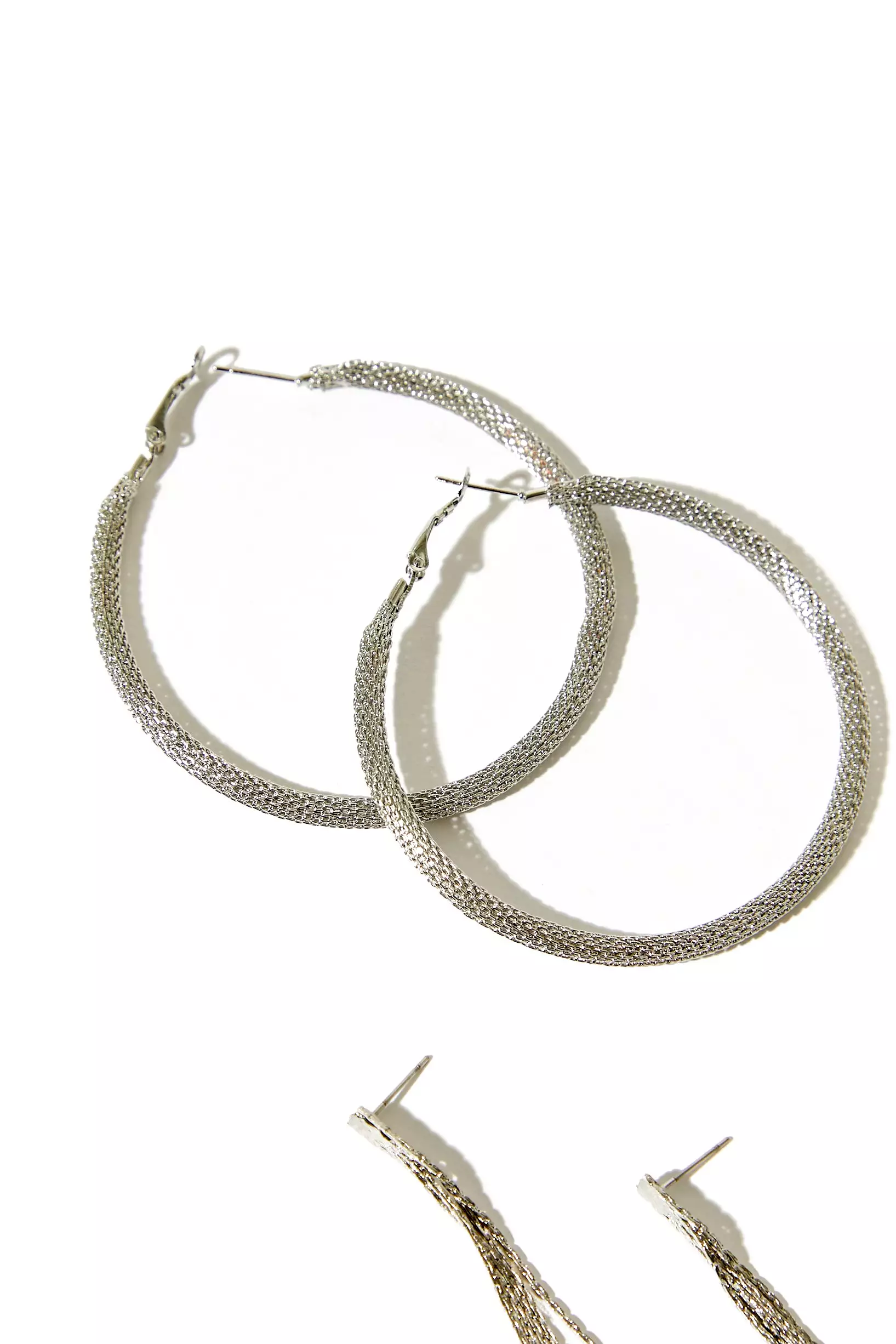 Braided Hoop Earring Set