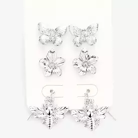 Butterfly earring set