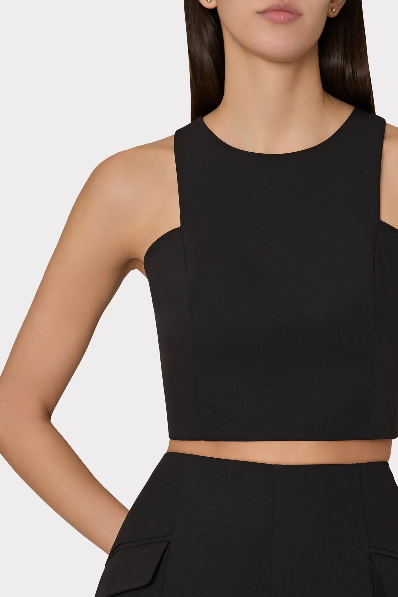 Cady Sleeveless Crop Top