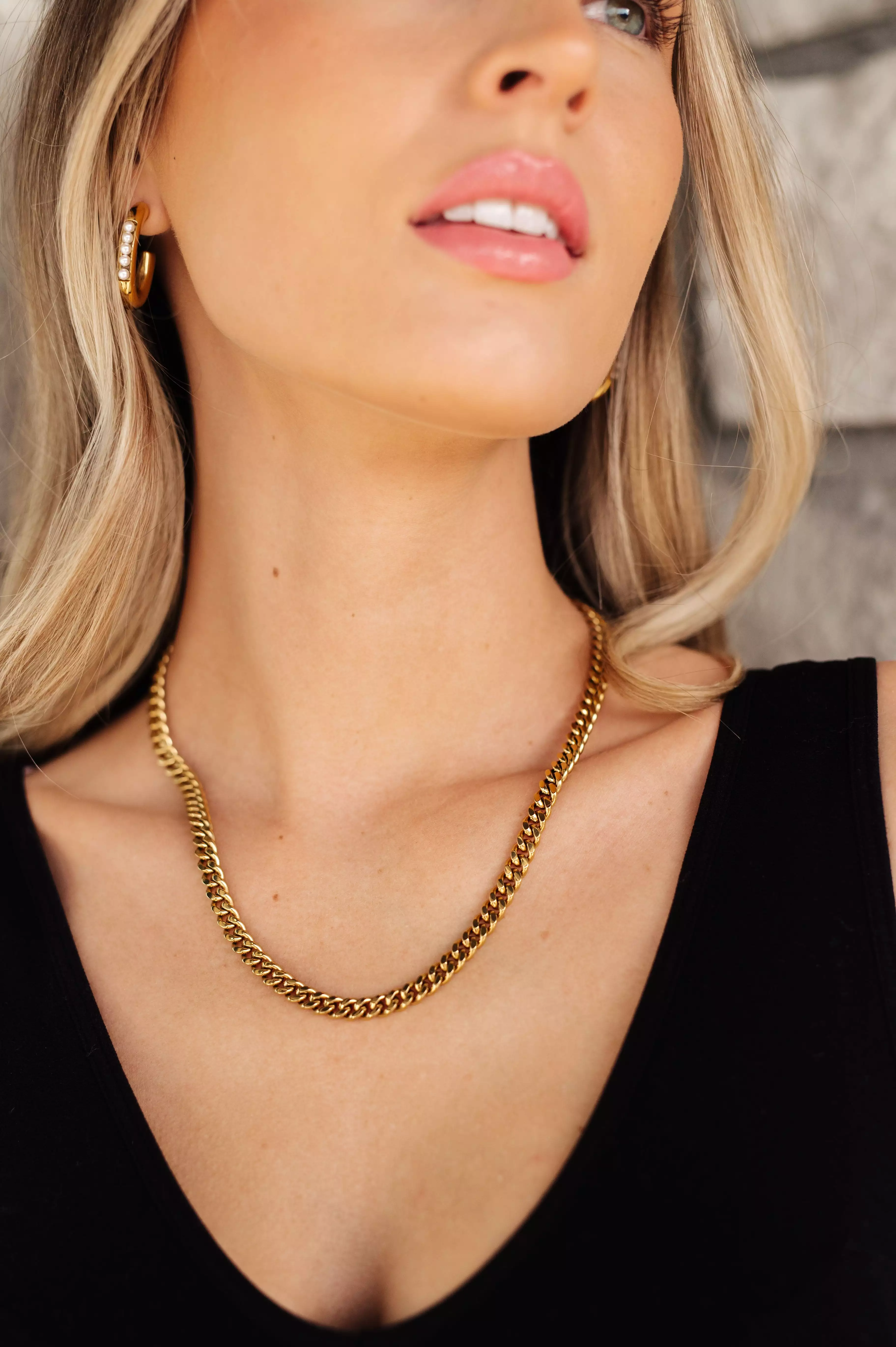 Chain Reaction 18K Gold Plated Choker