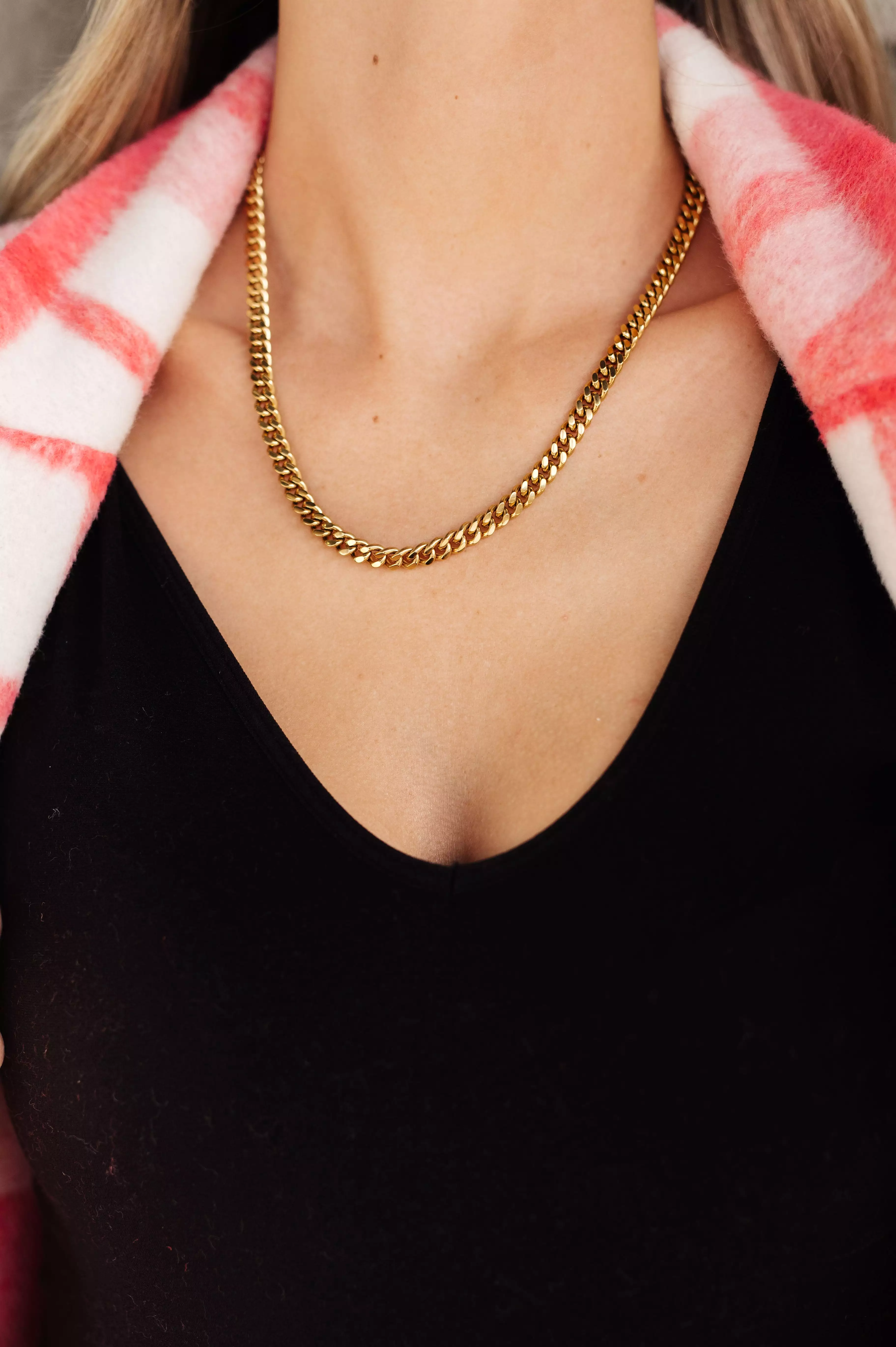 Chain Reaction 18K Gold Plated Choker