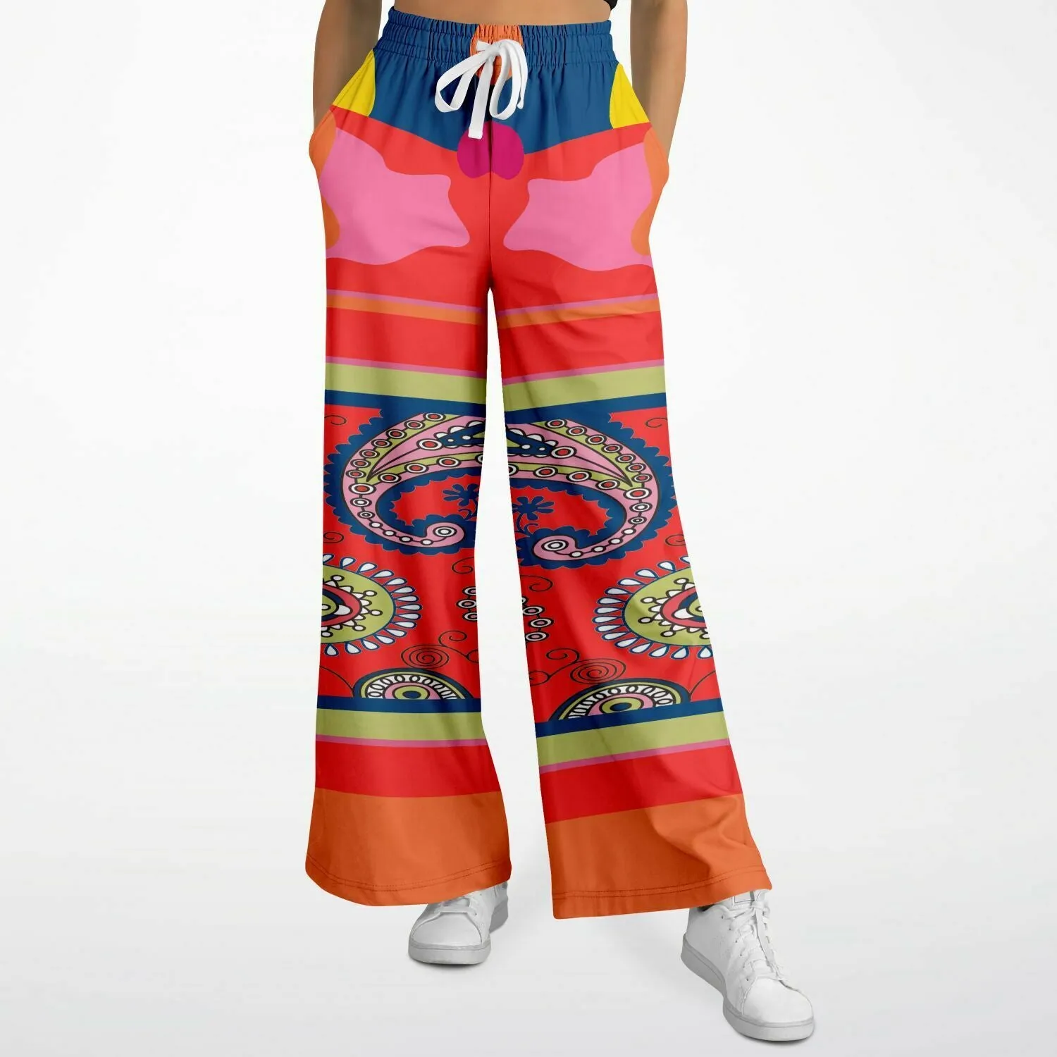 Chili Pepper Camo Duo Eco-Poly Stretchy Phat Bellbottoms