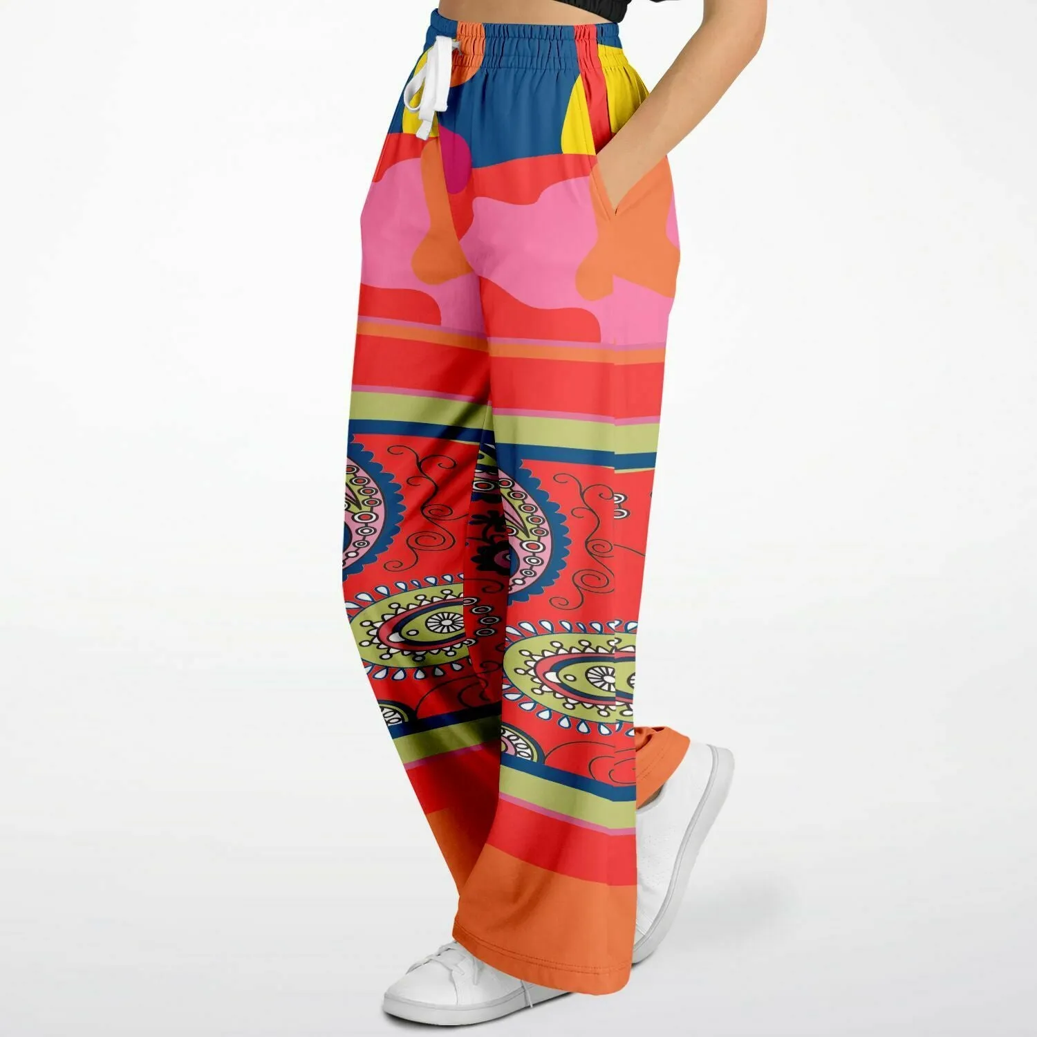 Chili Pepper Camo Duo Eco-Poly Stretchy Phat Bellbottoms