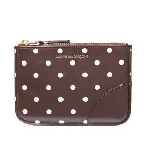 Comme des Garcons SA8100PD Polka Dot WalletBrown