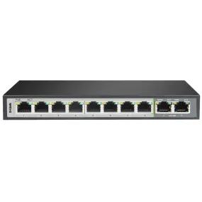 D-Link 10-Port Gigabit PoE Switch with 8 Long Reach PoE Ports and 2 Uplink Ports