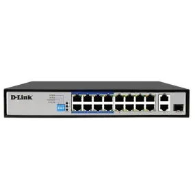 D-Link 18-Port PoE Switch with 16 PoE Ports 8 Long Reach 250m