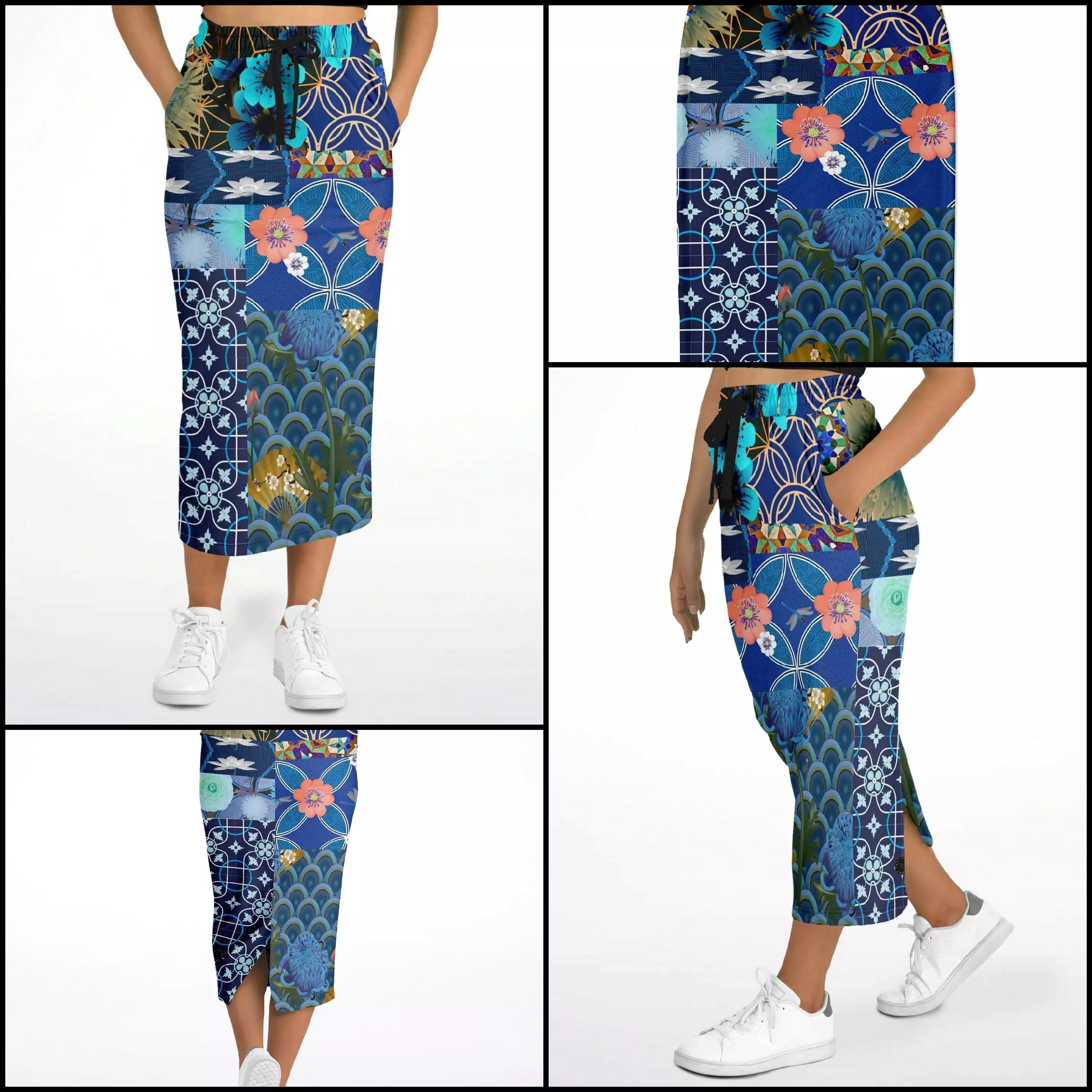 Dahlia Lama Eco-Poly Long Pocket Skirt