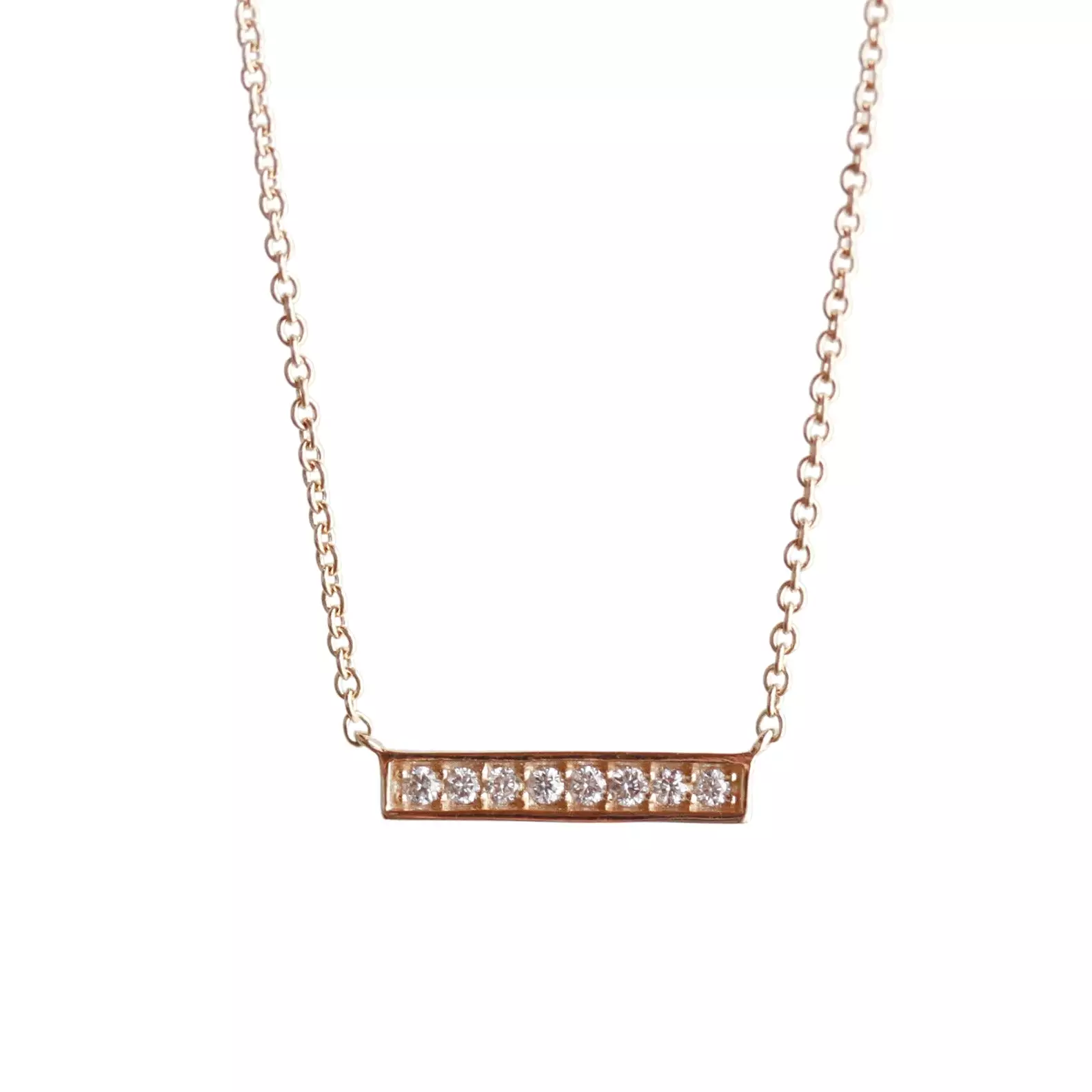 Diamond Bar Necklace