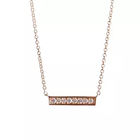 Diamond Bar Necklace