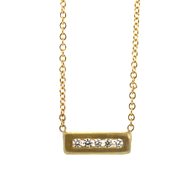 Diamond Brick Necklace