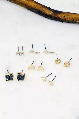 Druzzy Earring Set