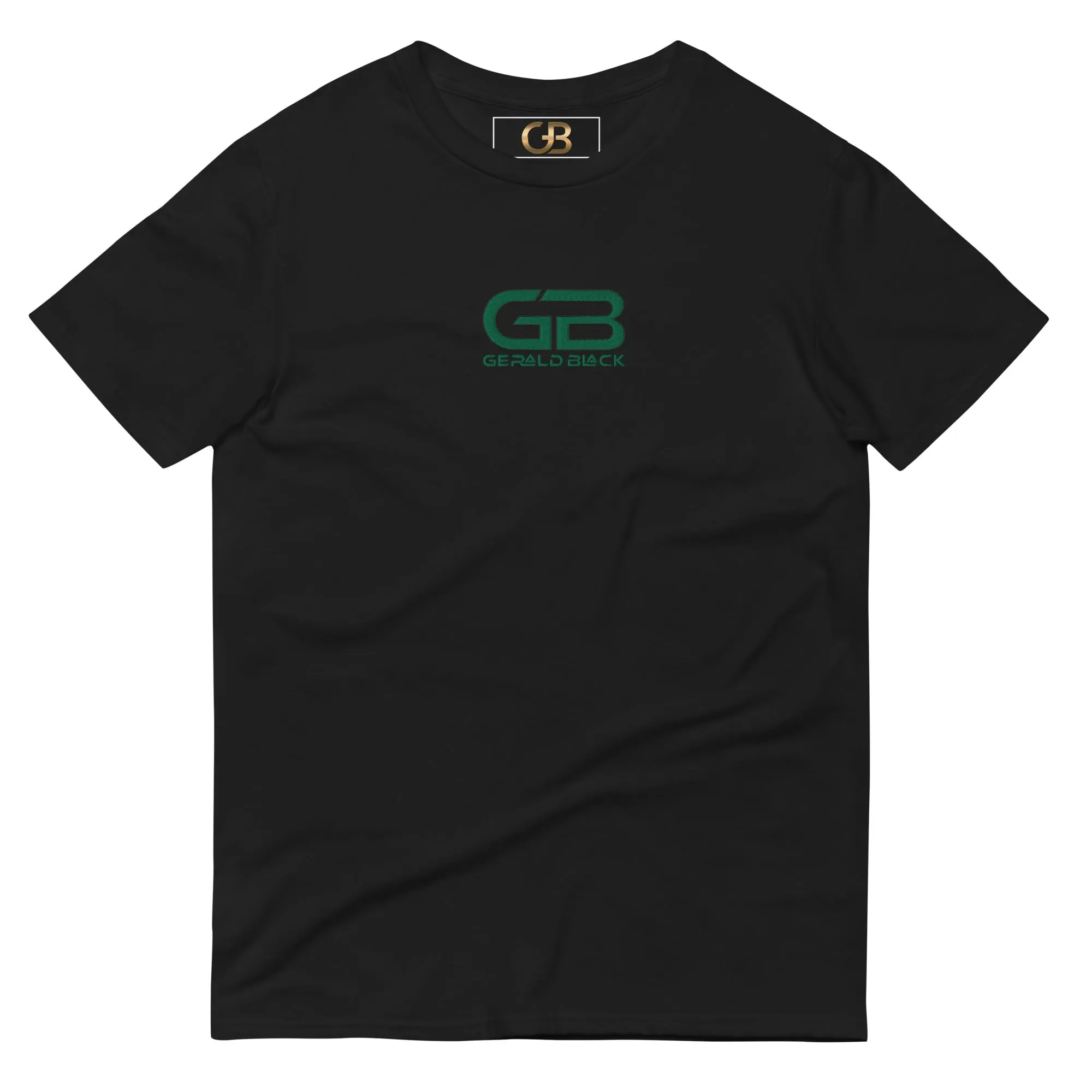 Embroidered Short-sleeve Gerald Black Statement T-Shirt for Unisex