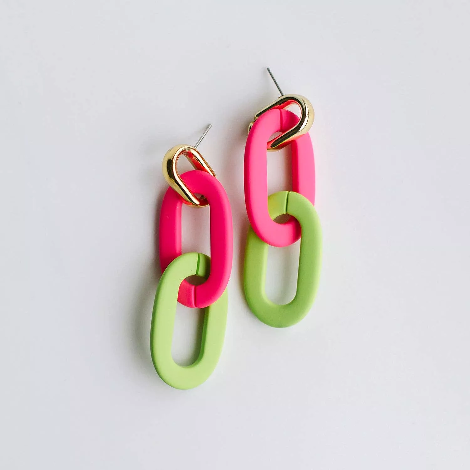 Erika Earrings in Lime