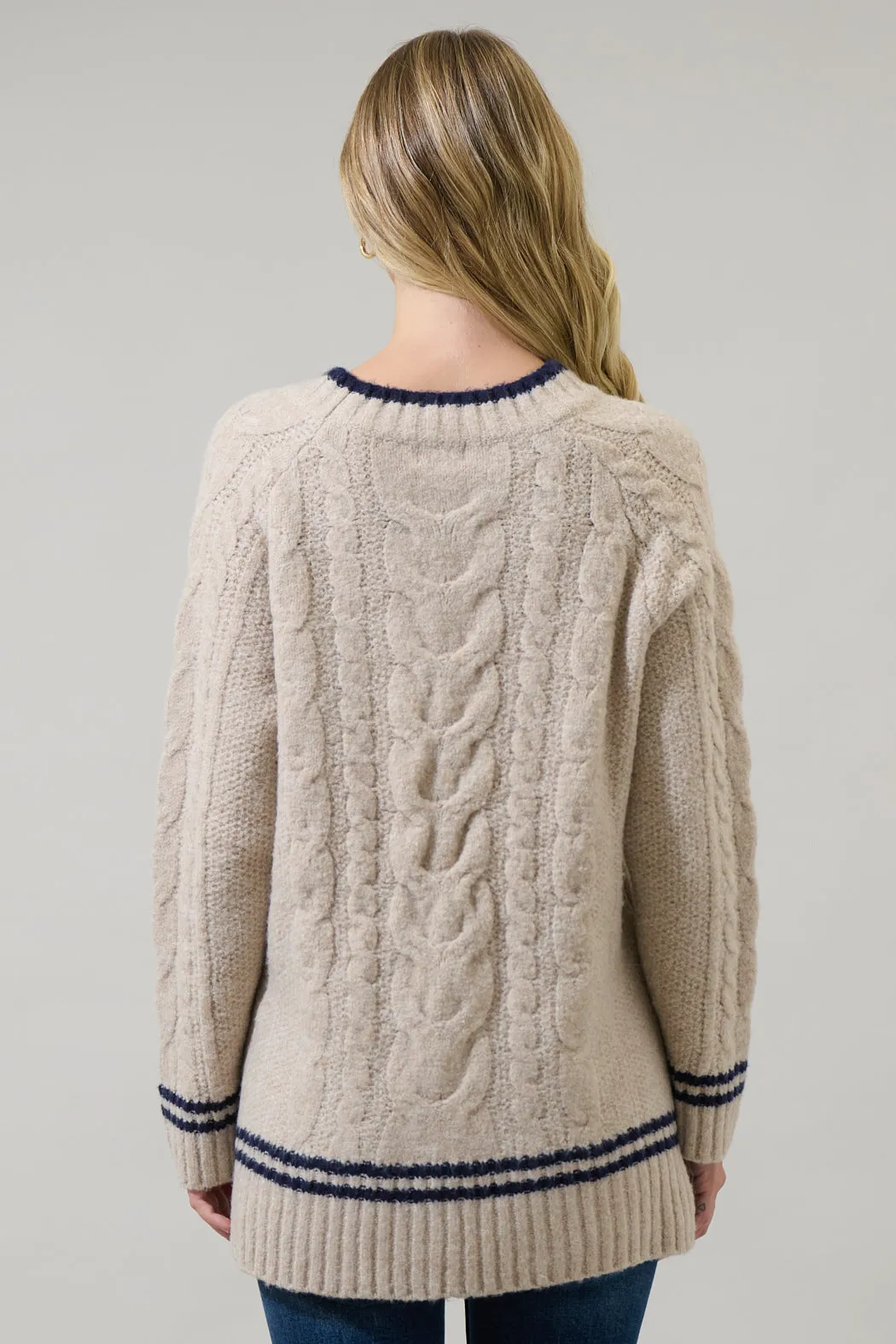 Eudora Oversized Cable Knit Sweater