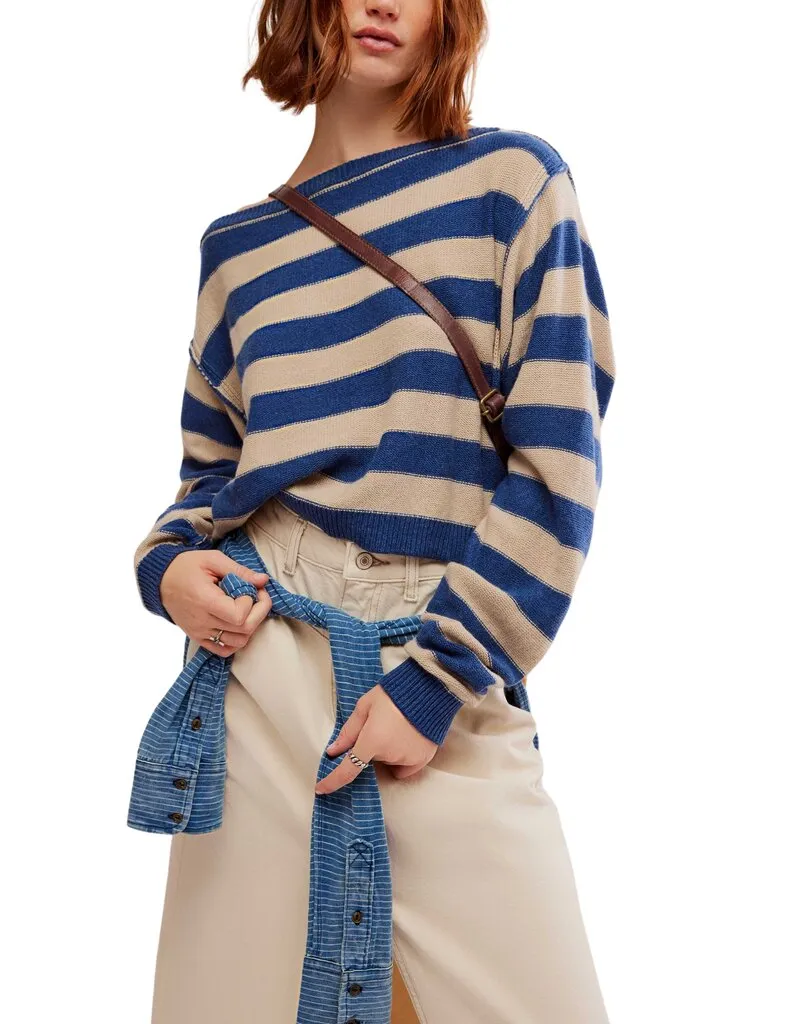 Free People We The Free Into The Blue Pullover - Blue Combo