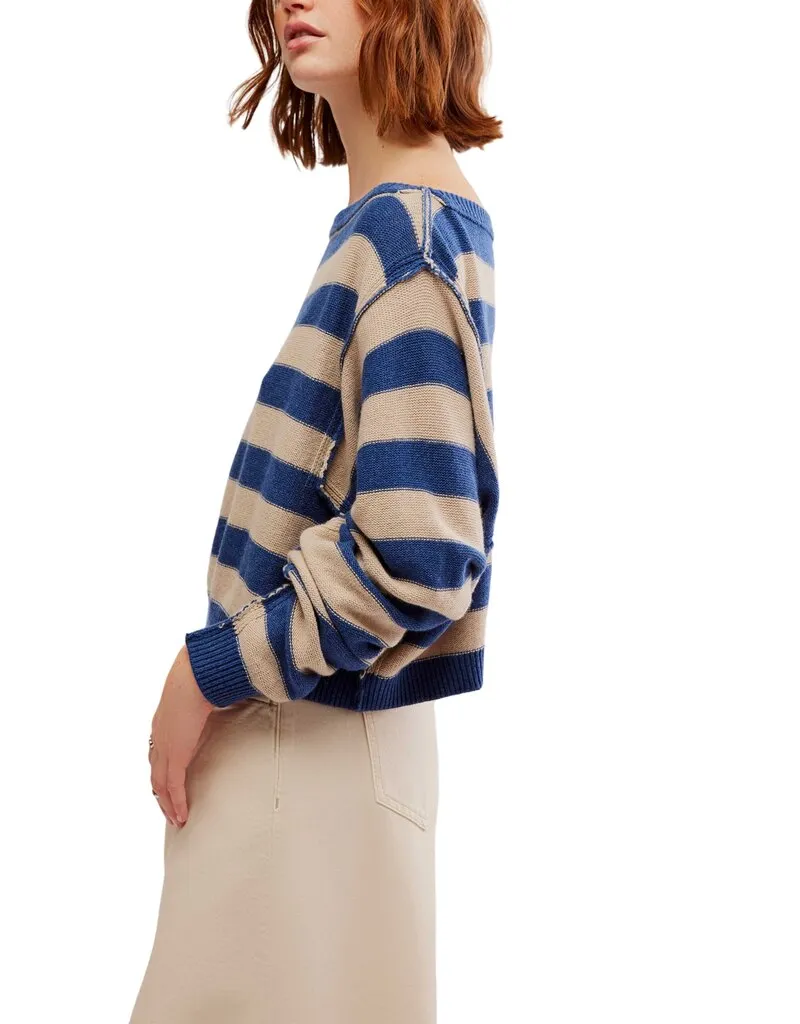 Free People We The Free Into The Blue Pullover - Blue Combo