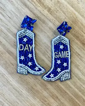 GAME DAY Beaded Boot Earring Set