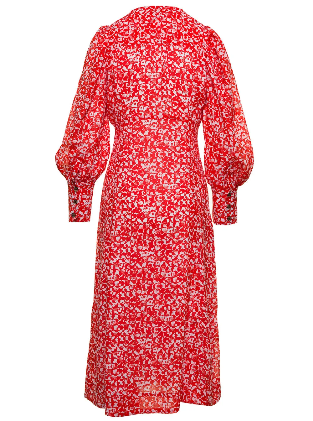 Ganni Floral Printed Dress