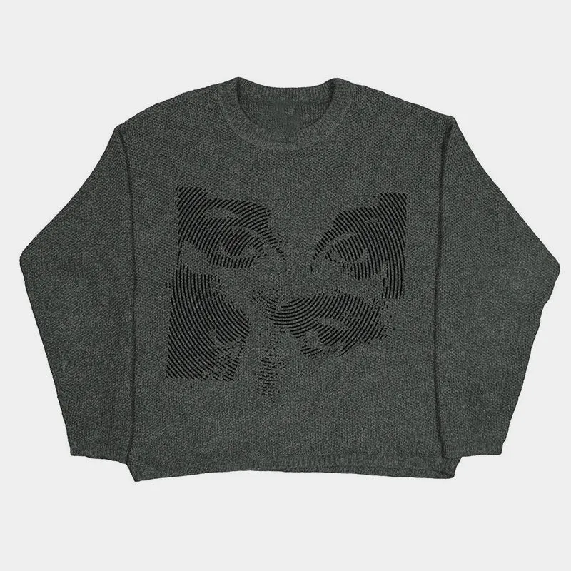 Gaze of Mystery | Optical Illusion Knit Sweater