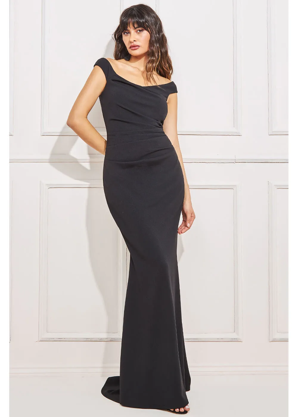 Goddiva Zelda Maxi Dress Black