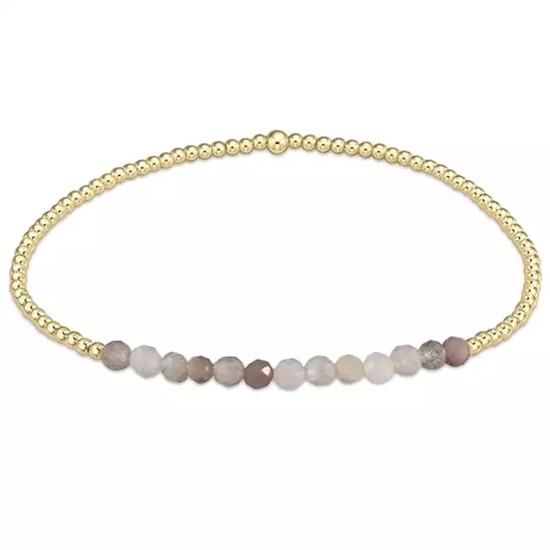 Gold Bliss 2mm Bead Bracelet-ENewton