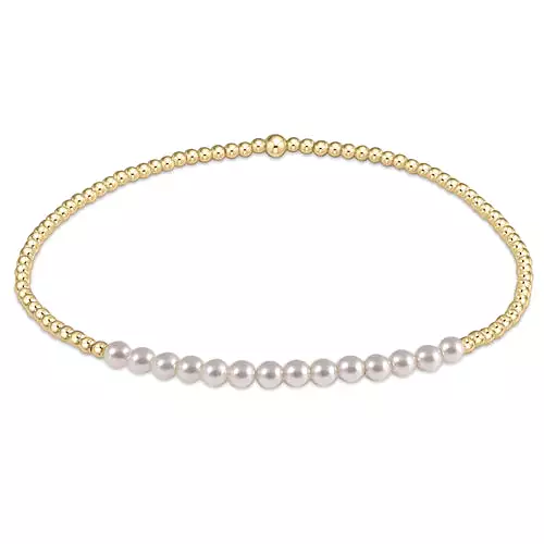 Gold Bliss 2mm Bead Bracelet-ENewton